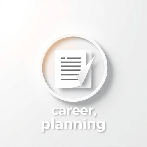 Icoon van een carrière planning