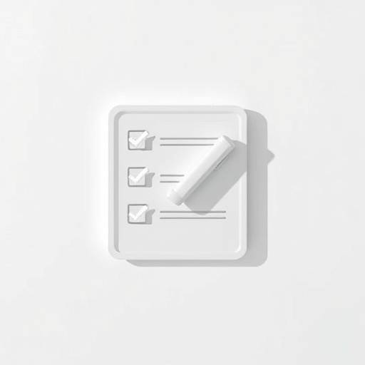 Icoon van een checklist, symbool voor voorbereiding en organisatie.