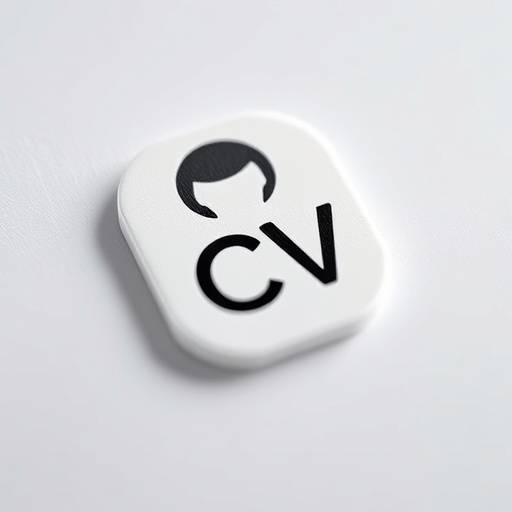Icoon van een CV document, symbool voor professionele samenvatting.