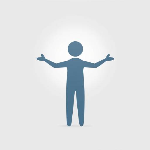 Toegankelijkheidsicoon: een gestileerde figuur die een persoon symboliseert met uitgestrekte armen, wat duidt op openheid en toegankelijkheid.